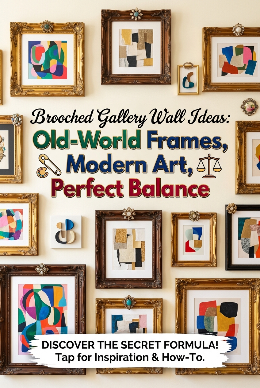 Brooched Gallery Wall Ideas: Old-World Frames, Modern Art, Perfect Balance - photo 2