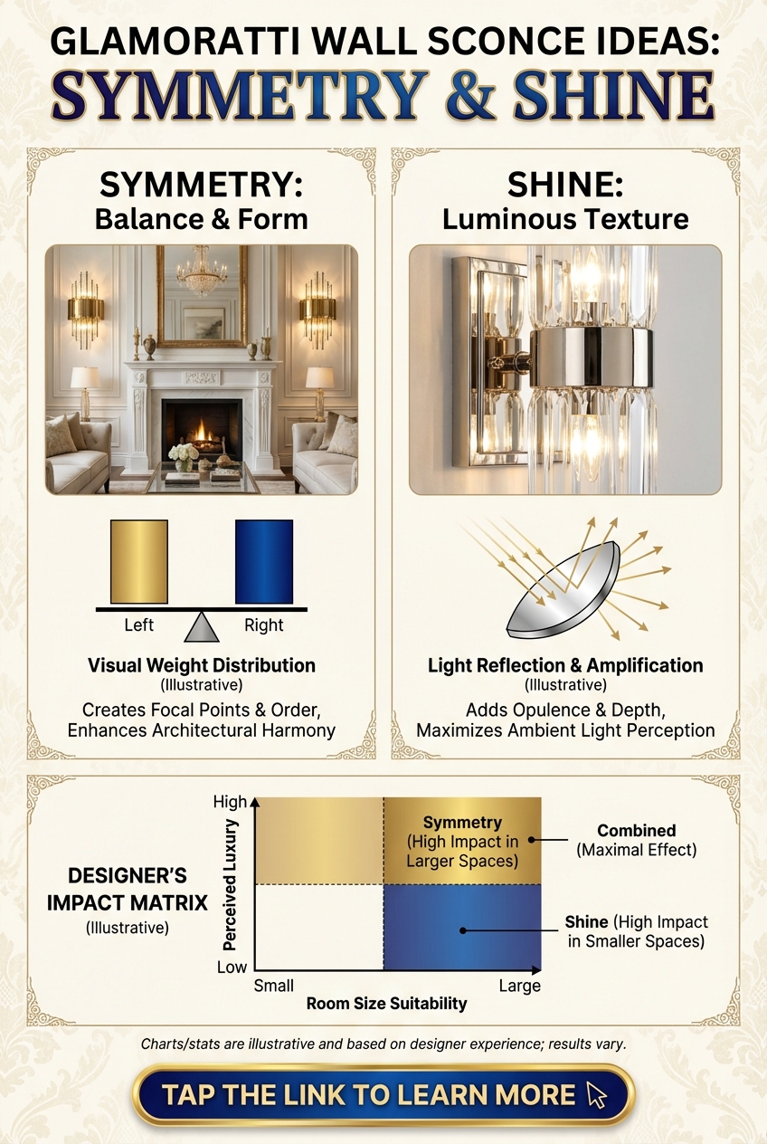 Glamoratti Wall Sconce Ideas: symmetry and shine - photo 3