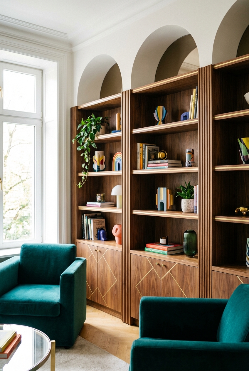 DIY Built-In Look: Easy Neo Deco Shelving Tricks