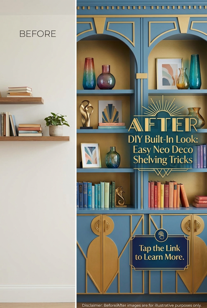 DIY Built-In Look: Easy Neo Deco Shelving Tricks - photo 5