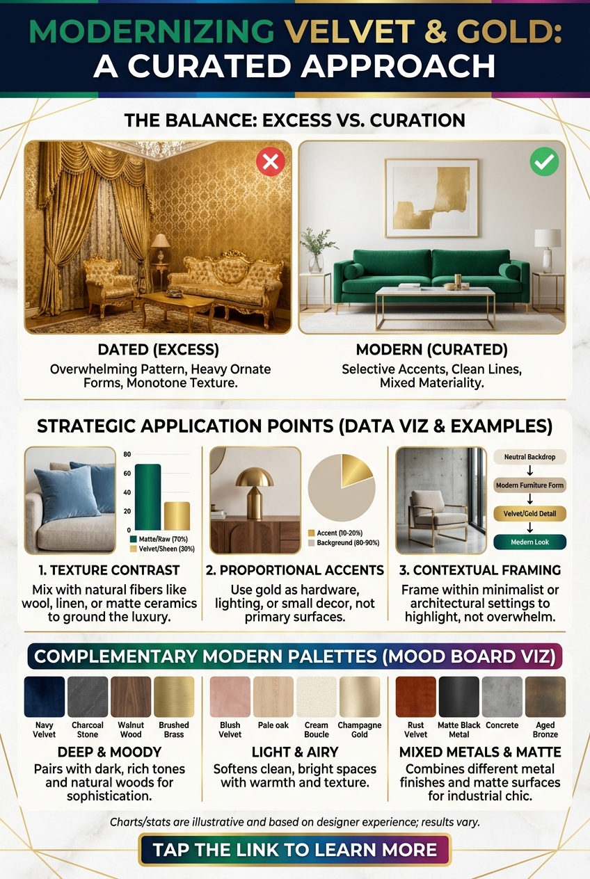 How to Keep Velvet and Gold from Feeling Dated - photo 3