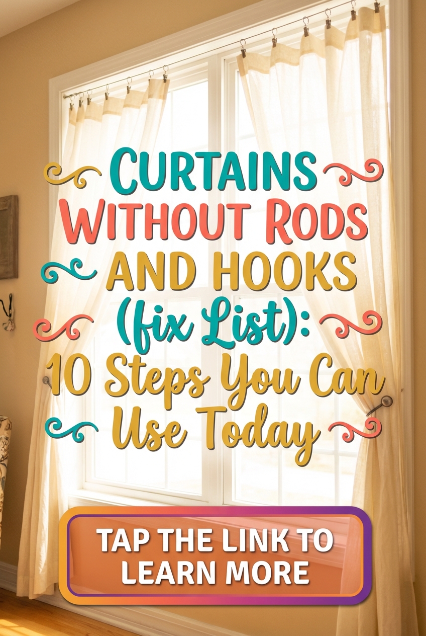 Curtains Without Rods and Hooks (fix List): 10 Steps You Can Use Today - photo 2