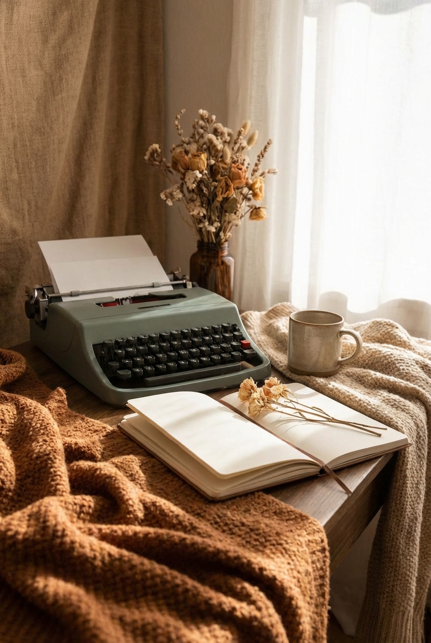 How to Create a Poetcore Desk Setup (Cozy, Functional, Pretty)