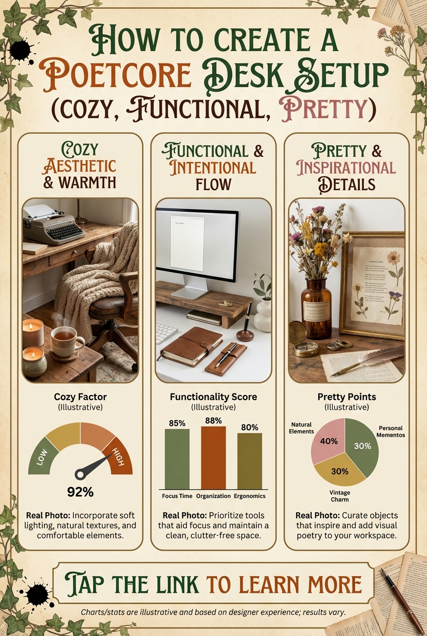 How to Create a Poetcore Desk Setup (Cozy, Functional, Pretty) - photo 3