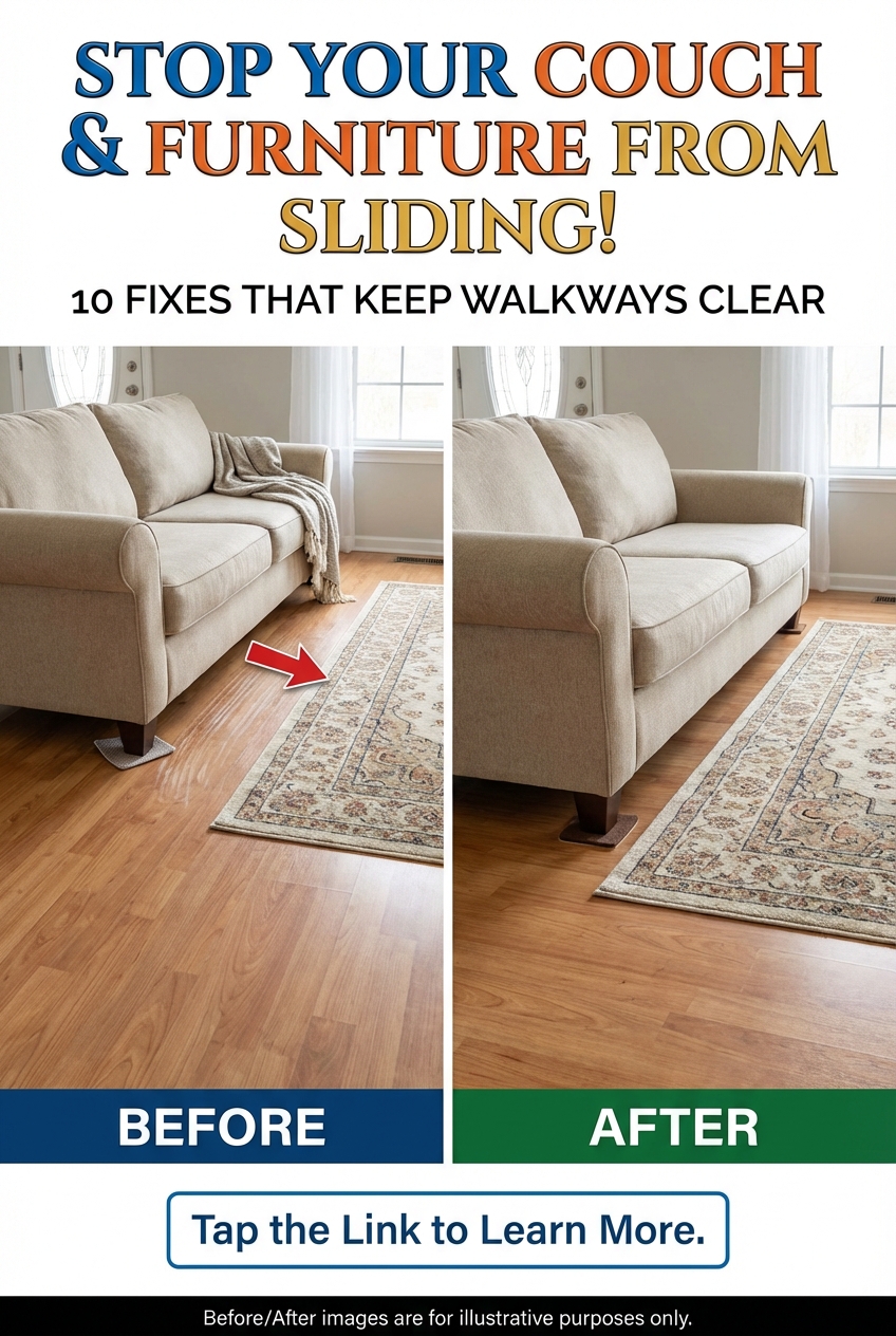 Stop Your Couch and Furniture from Sliding on Laminate Floors: 10 Fixes That Keep Walkways Clear - photo 5