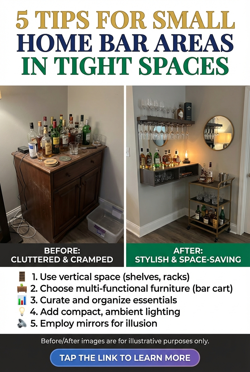 5 Tips for Small Home Bar Areas in Tight Spaces - photo 5