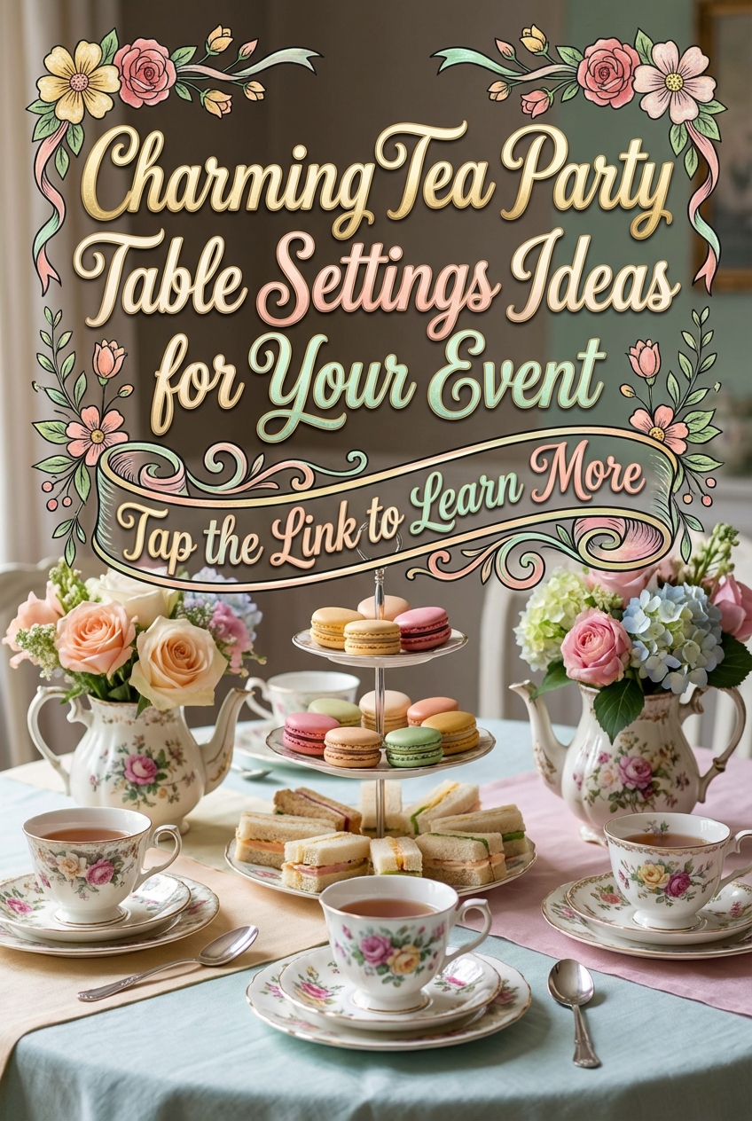 Charming Tea Party Table Settings Ideas for Your Event - photo 2