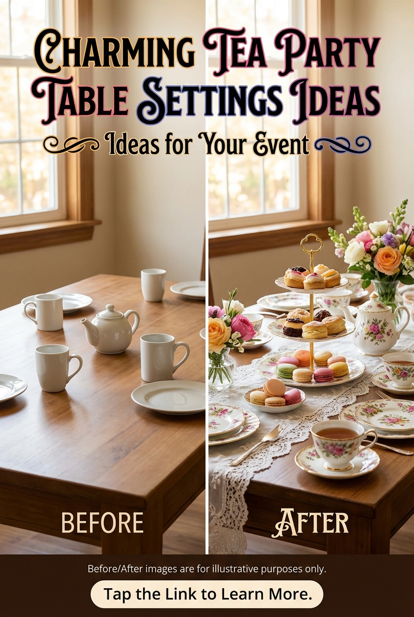 Charming Tea Party Table Settings Ideas for Your Event - photo 5