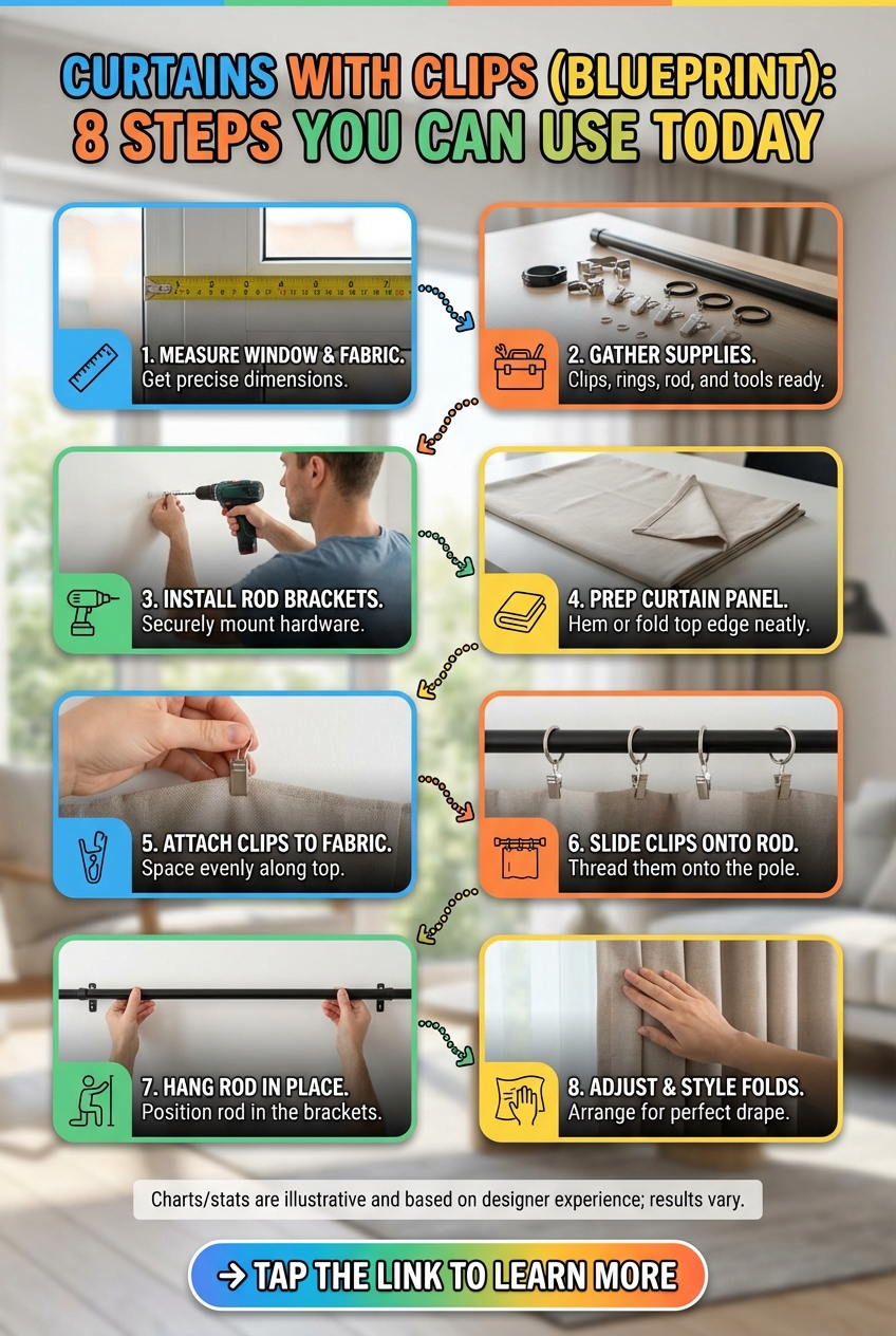 Curtains with Clips (blueprint): 8 Steps You Can Use Today - photo 4