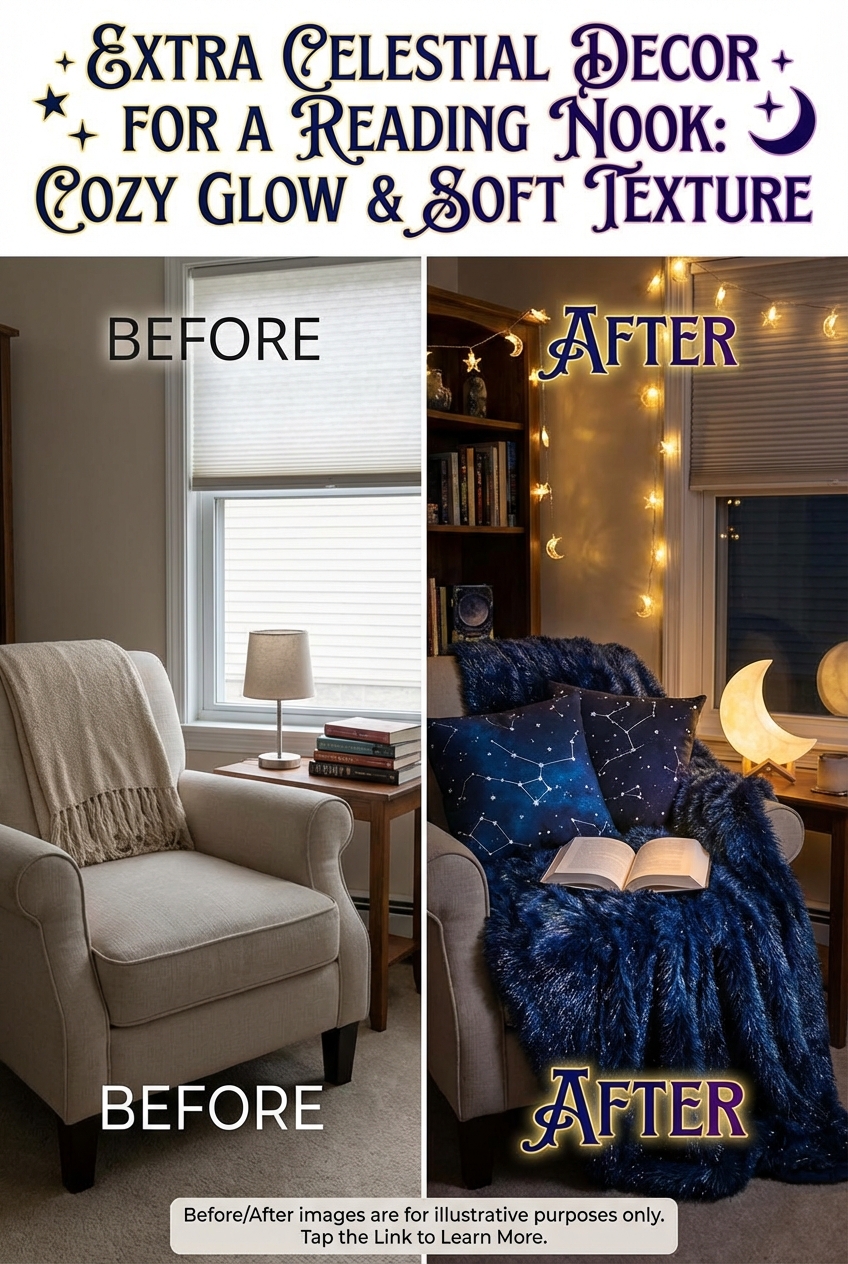Extra Celestial Decor for a Reading Nook: Cozy Glow and Soft Texture - photo 5