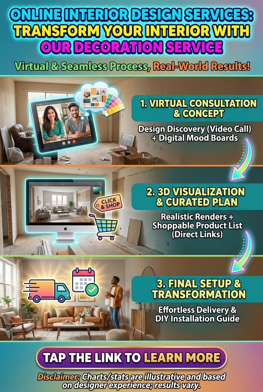 Online Interior Design Services Transform Your Interior with Our Decoration Service - photo 4