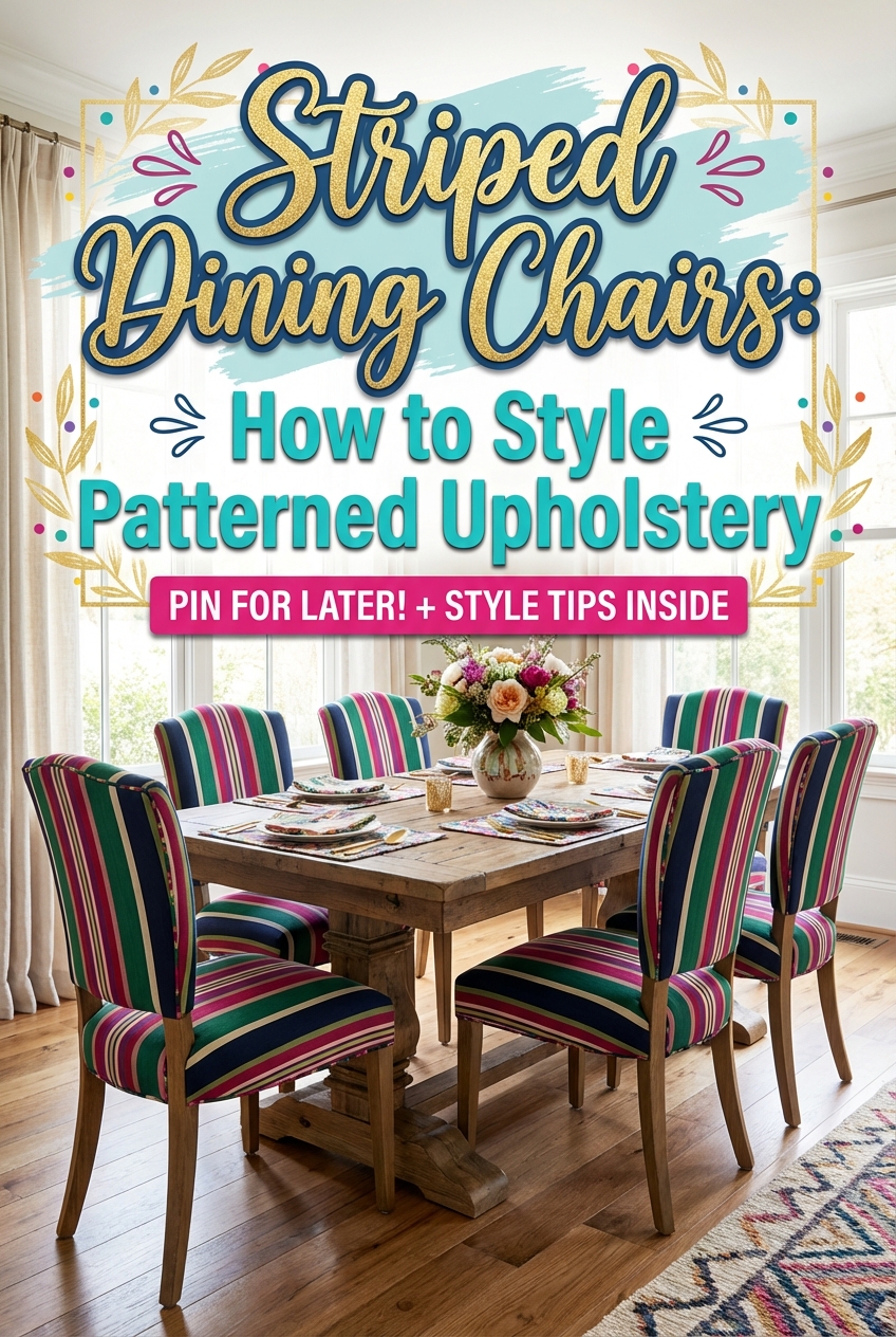 Striped Dining Chairs: How to Style Patterned Upholstery - photo 2