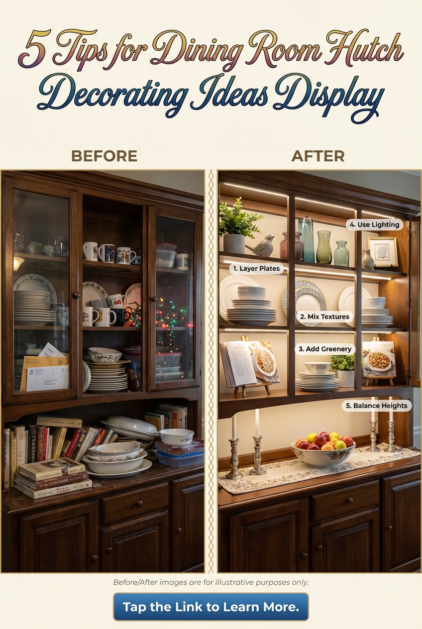 5 Tips for Dining Room Hutch Decorating Ideas Display - photo 5