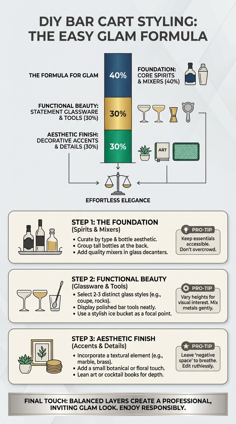 DIY Bar Cart Styling: the easy glam formula - photo 3