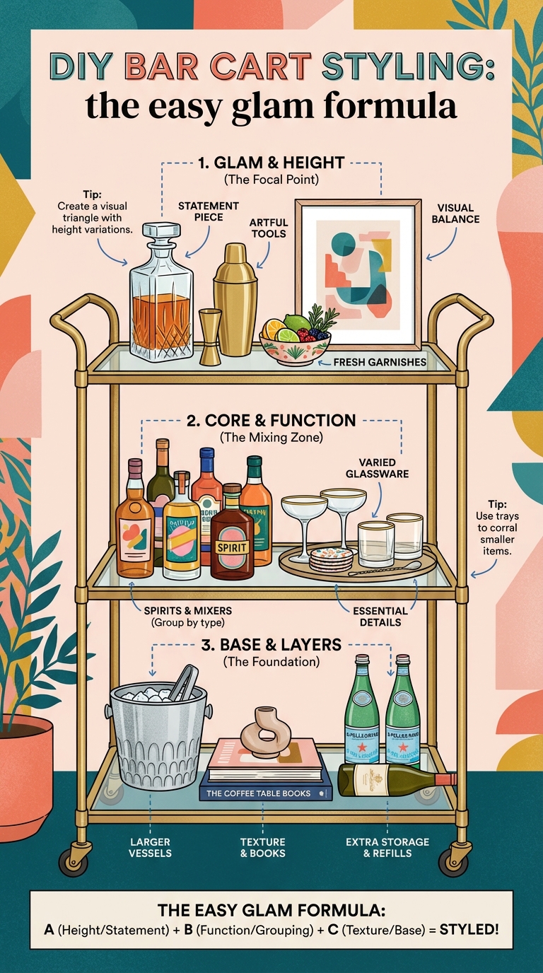 DIY Bar Cart Styling: the easy glam formula - photo 4