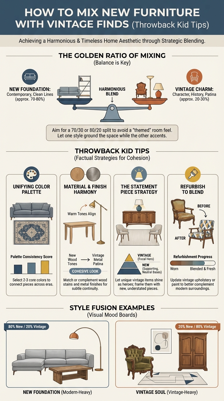 How to Mix New Furniture with Vintage Finds (Throwback Kid Tips) - photo 3