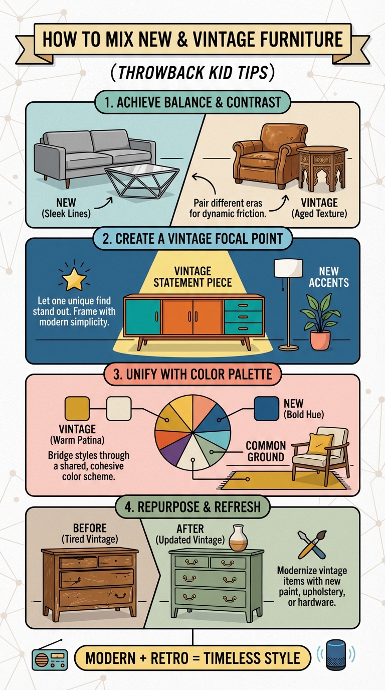 How to Mix New Furniture with Vintage Finds (Throwback Kid Tips) - photo 4