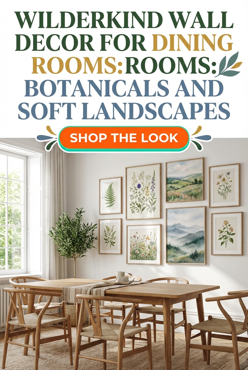 Wilderkind Wall Decor for Dining Rooms: Botanicals and Soft Landscapes - photo 2