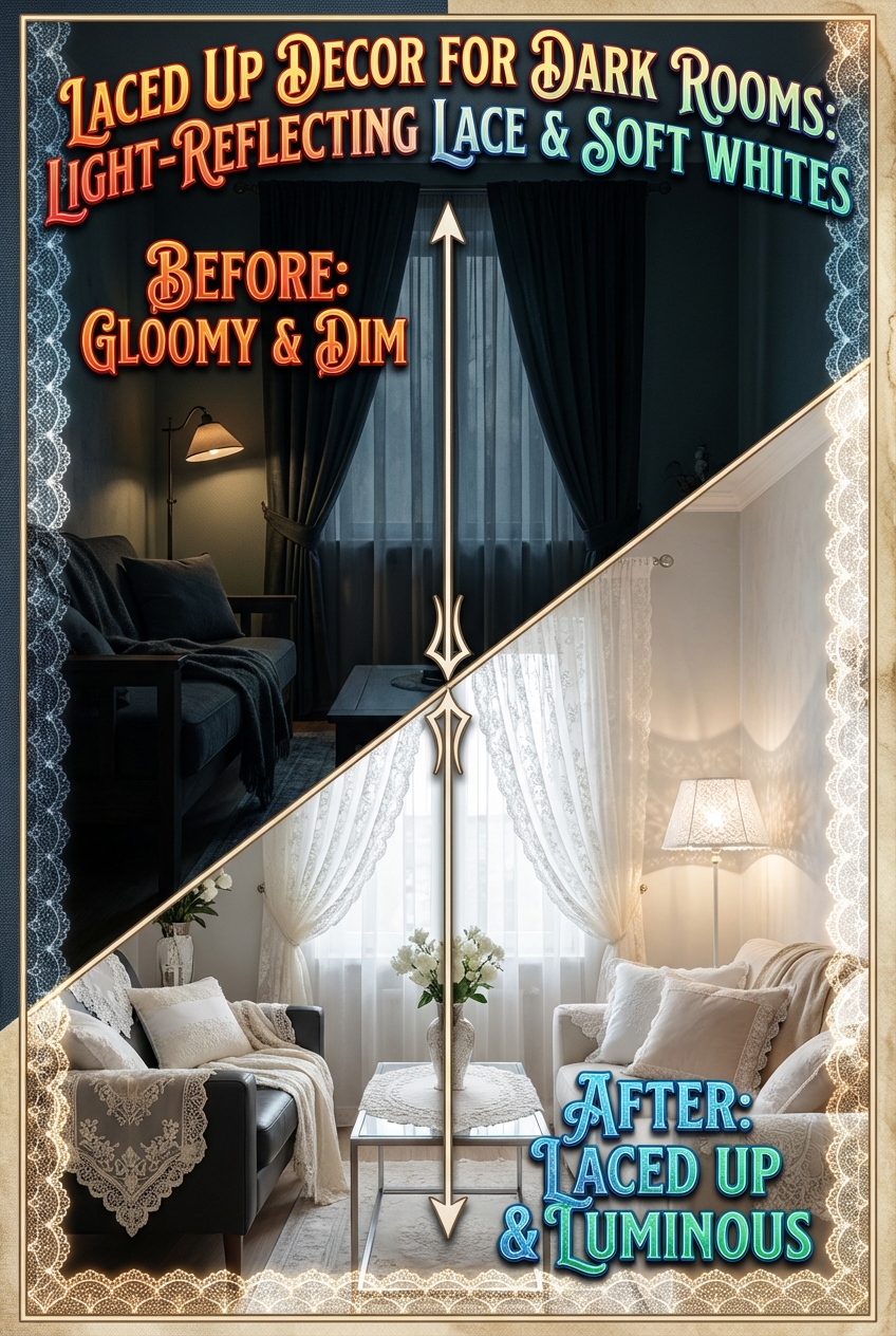 Laced Up Decor for Dark Rooms: Light-Reflecting Lace and Soft Whites - photo 5