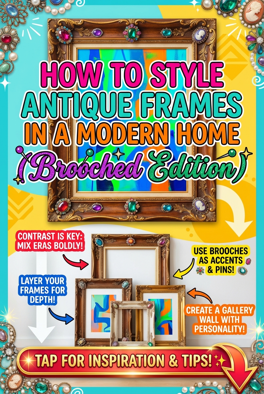 How to Style Antique Frames in a Modern Home (Brooched Edition) - photo 2