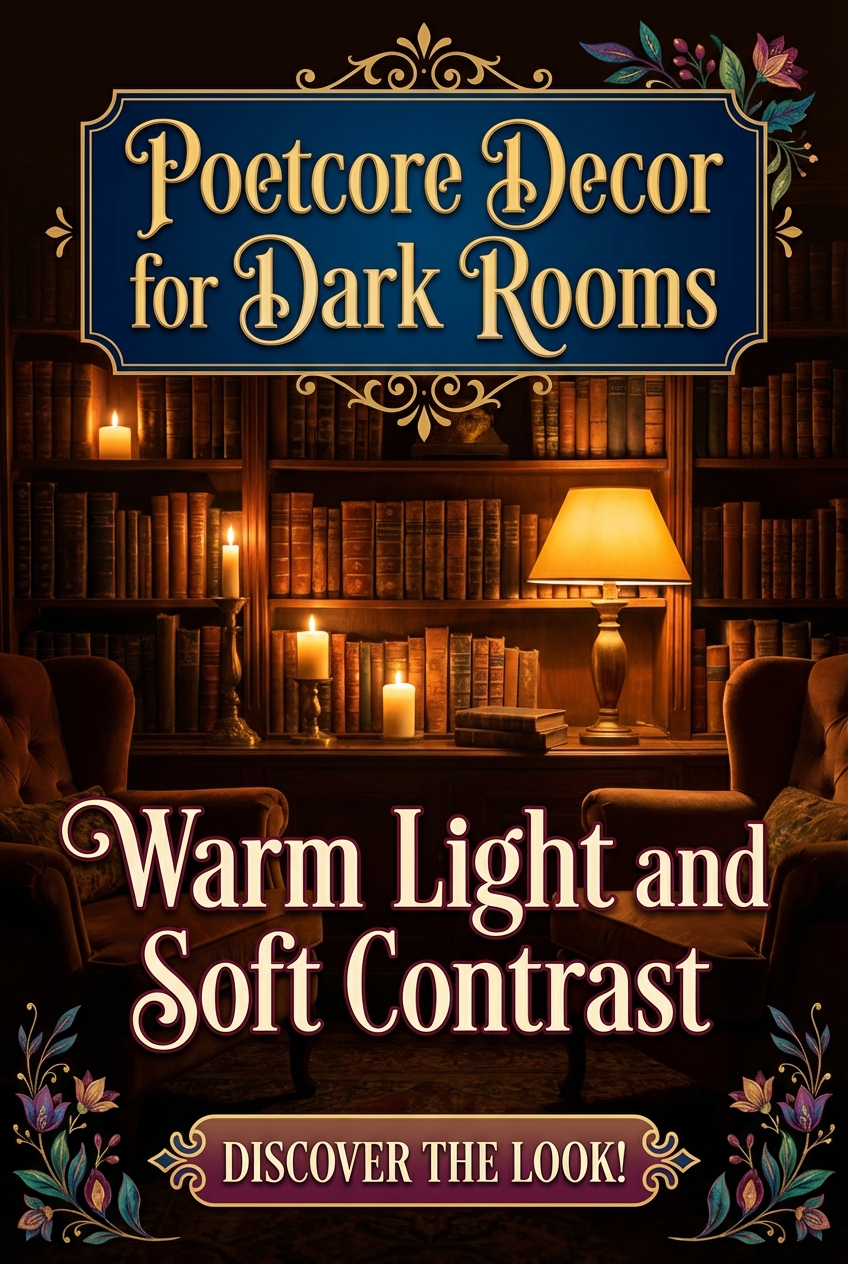 Poetcore Decor for Dark Rooms: Warm Light and Soft Contrast - photo 2
