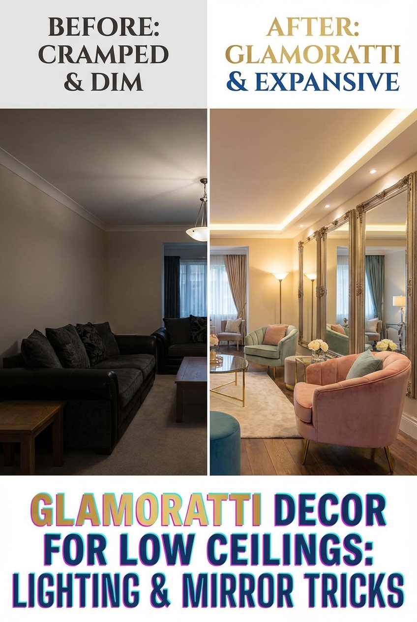 Glamoratti Decor for Low Ceilings: lighting and mirror tricks - photo 5