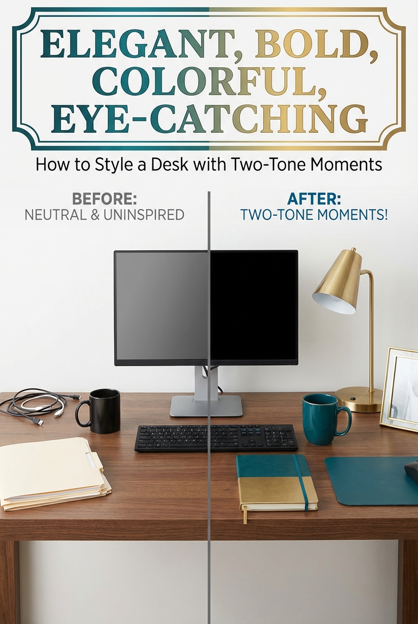 How to Style a Desk with Two-Tone Moments - photo 5