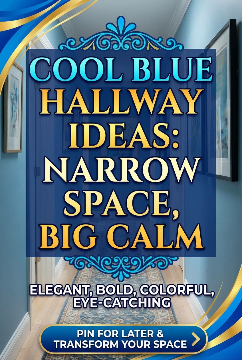 Cool Blue Hallway Ideas: Narrow Space, Big Calm - photo 2