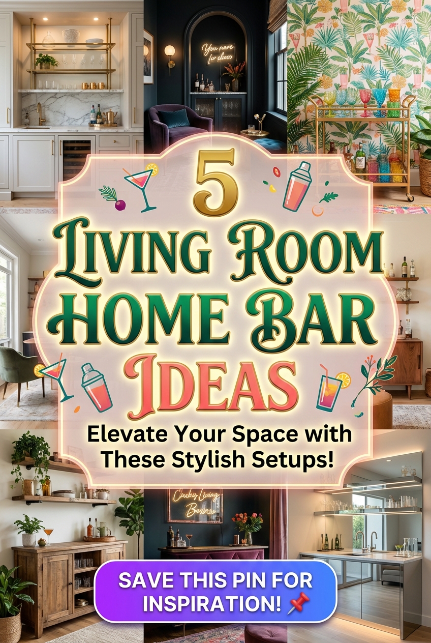 5 Living Room Home Bar Ideas - photo 2