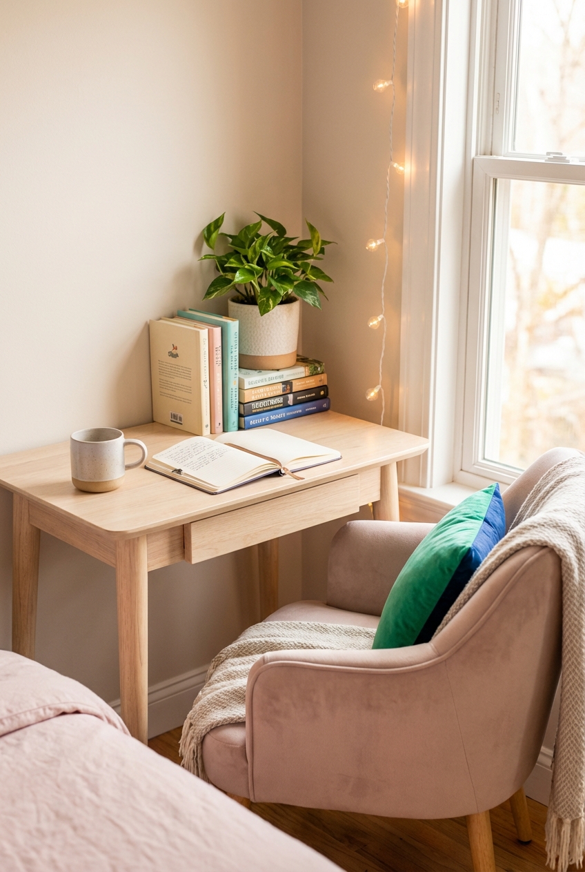 How to Create a Bedside Writing Nook (Cute and Calm)