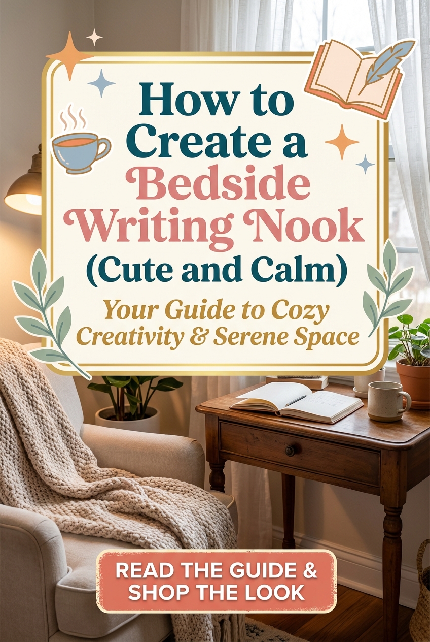 How to Create a Bedside Writing Nook (Cute and Calm) - photo 2