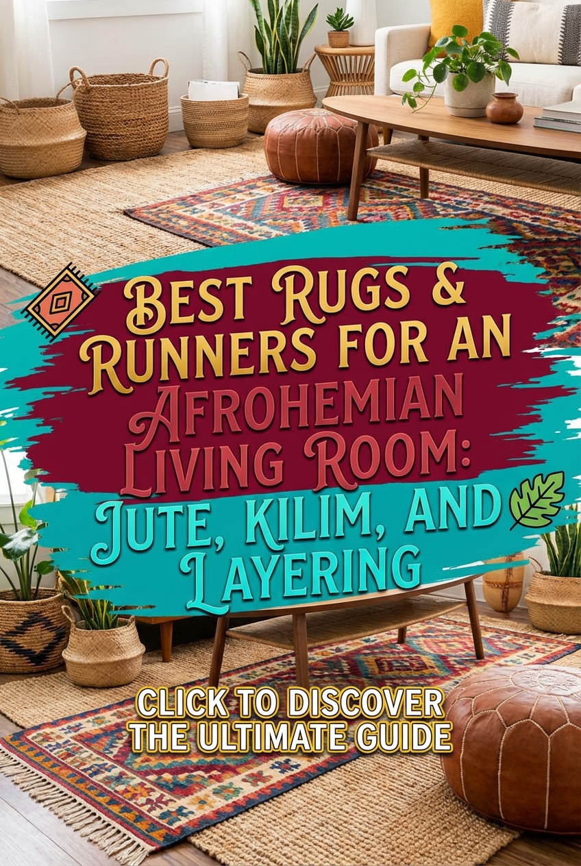 Best Rugs & Runners for an Afrohemian Living Room: Jute, Kilim, and Layering - photo 2