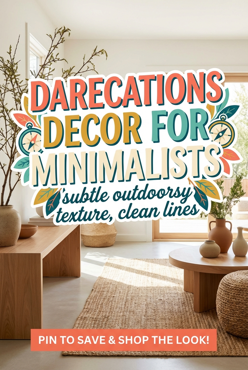 Darecations Decor for Minimalists: subtle outdoorsy texture, clean lines - photo 2