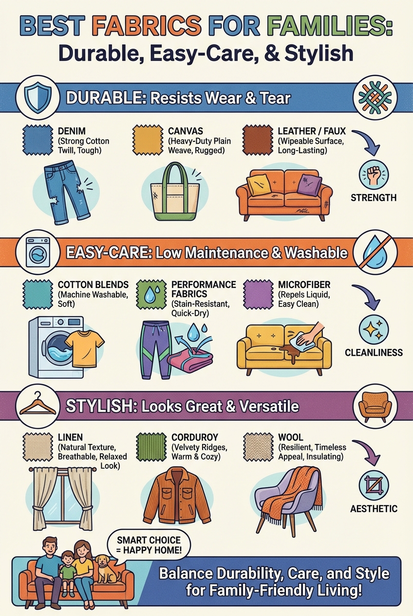 Best Fabrics for Families: durable, easy-care, and stylish - photo 4