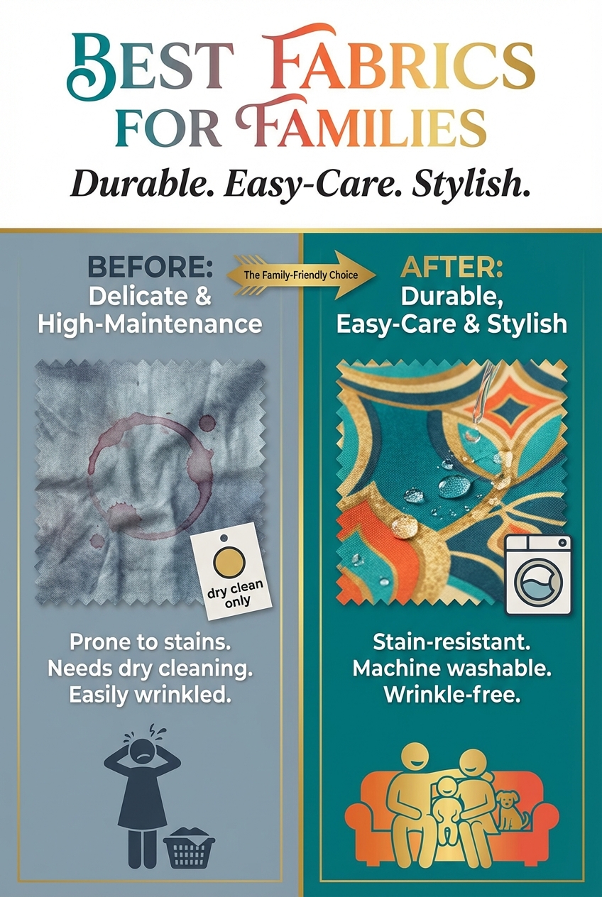 Best Fabrics for Families: durable, easy-care, and stylish - photo 5