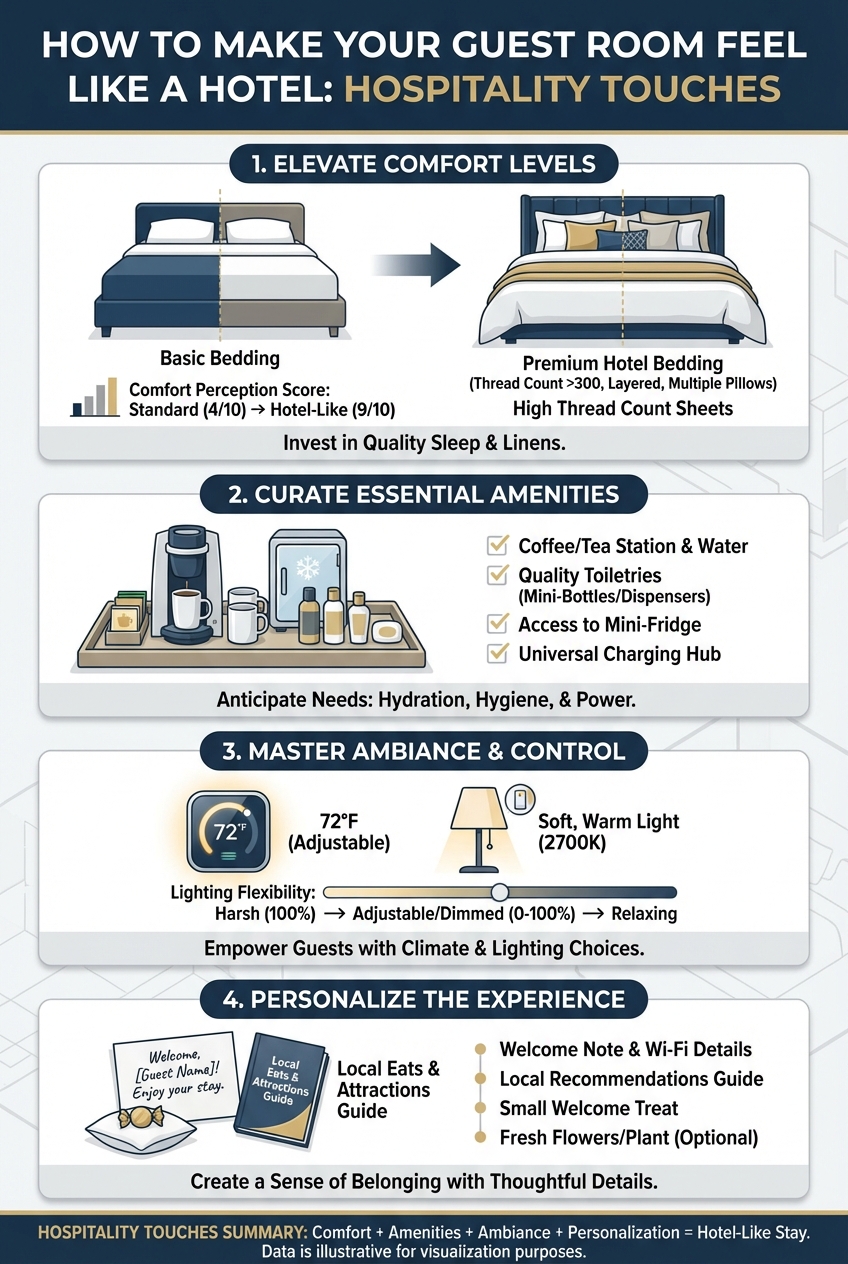 How to Make Your Guest Room Feel like a Hotel Hospitality Touches - photo 3