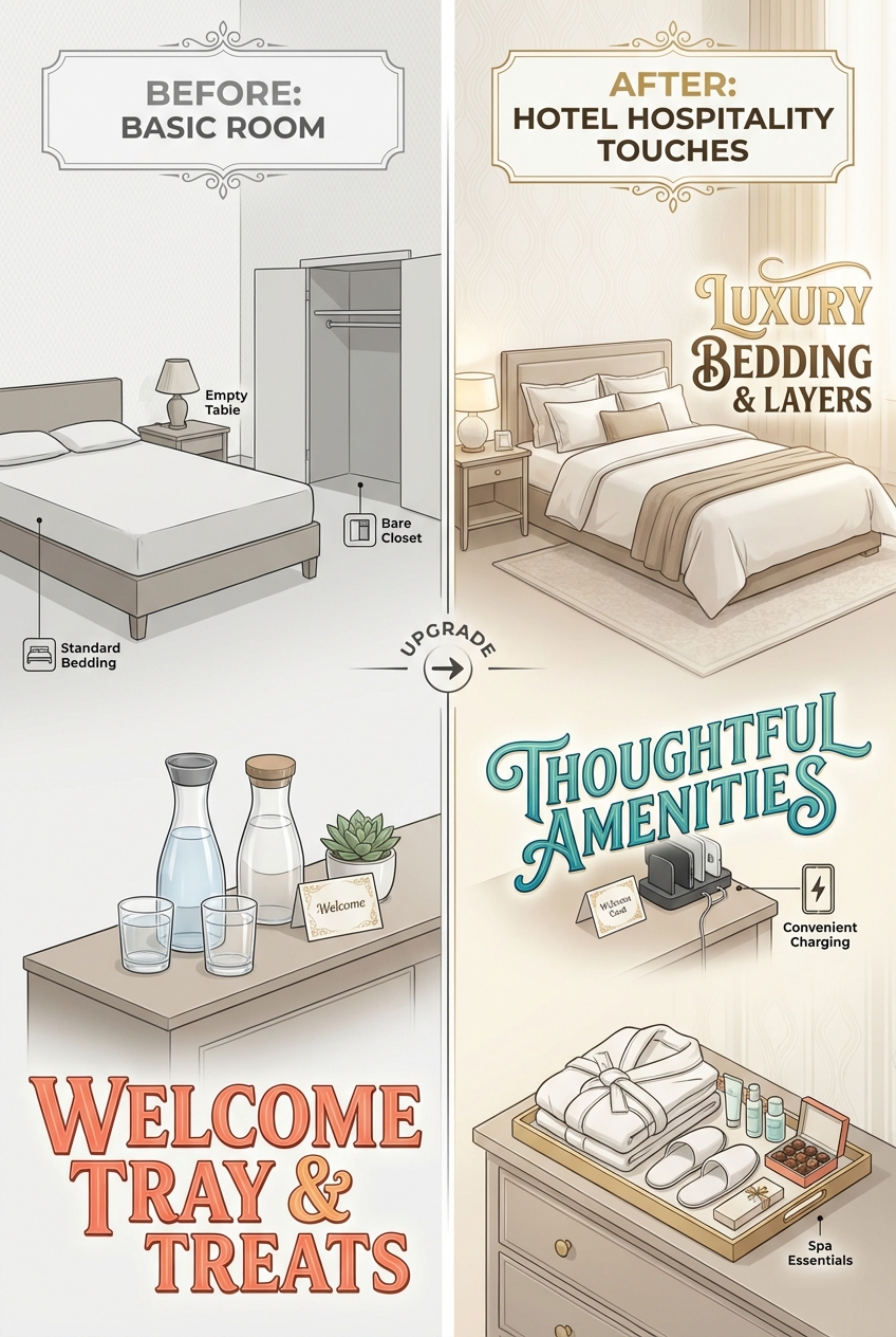 How to Make Your Guest Room Feel like a Hotel Hospitality Touches - photo 5