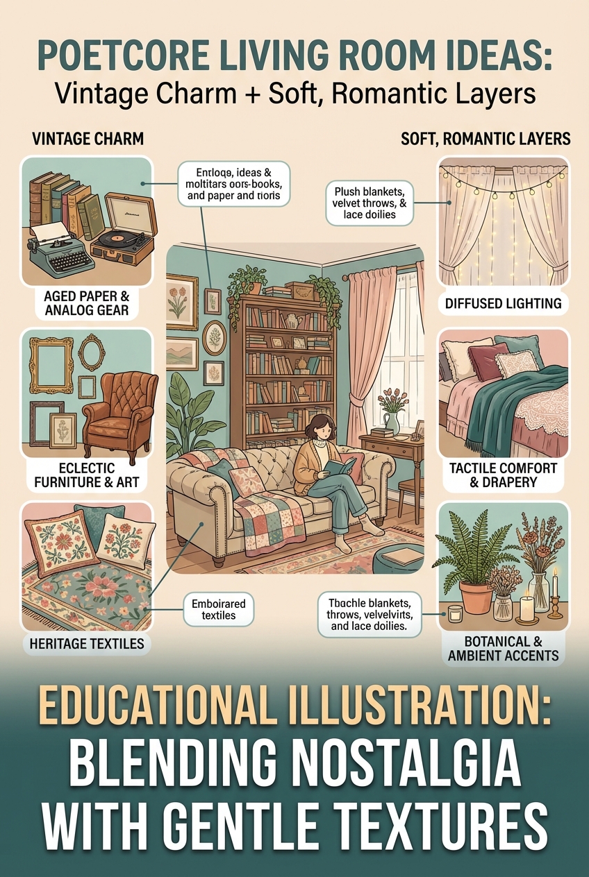 Poetcore Living Room Ideas: Vintage Charm + Soft, Romantic Layers - photo 4