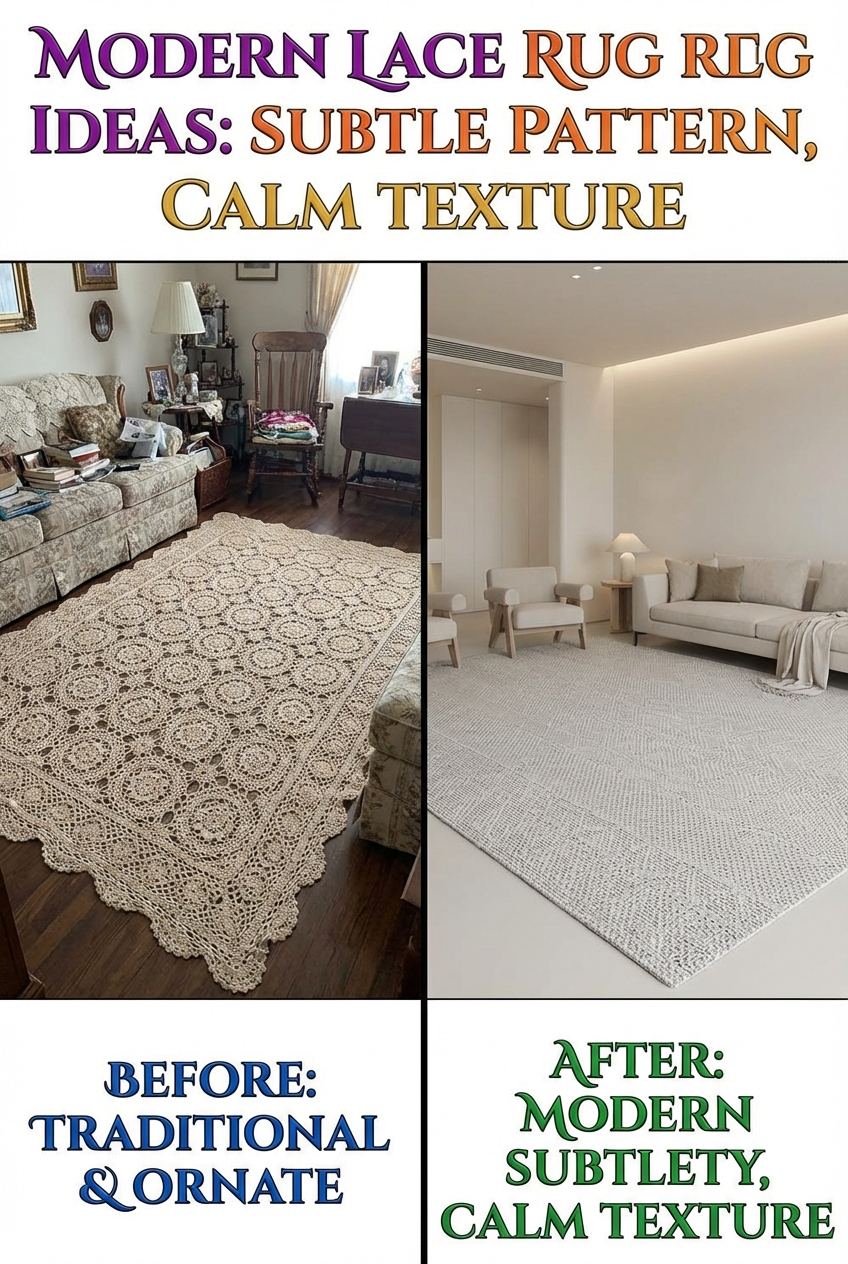 Modern Lace Rug Ideas: Subtle Pattern, Calm Texture - photo 5