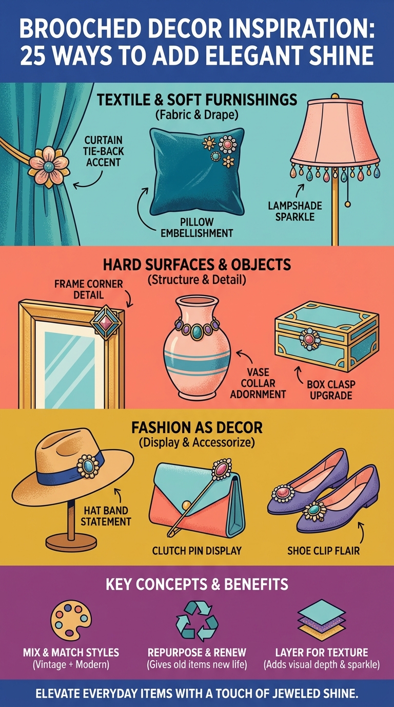 Brooched Decor Inspiration: 25 Ways to Add Elegant Shine - photo 4