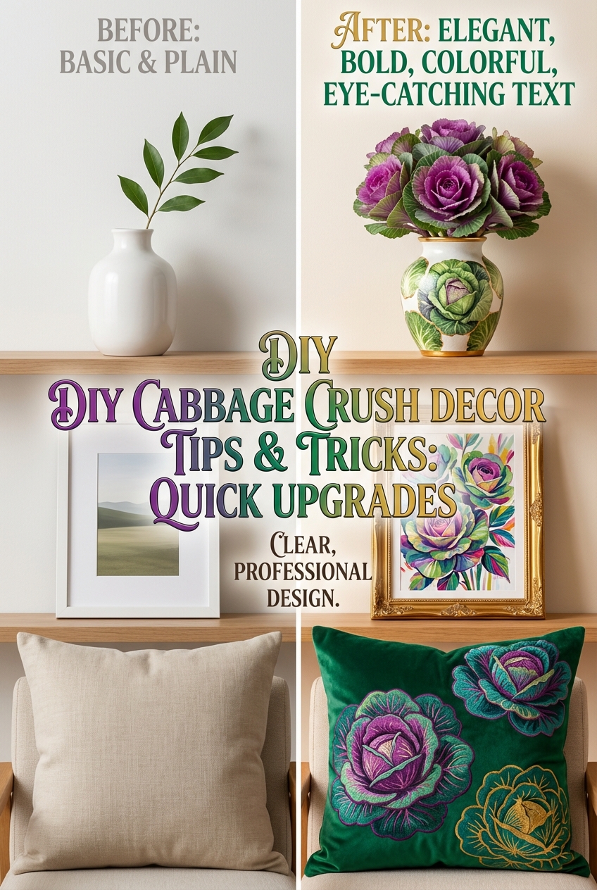 DIY Cabbage Crush Decor Tips and Tricks: quick upgrades - photo 5