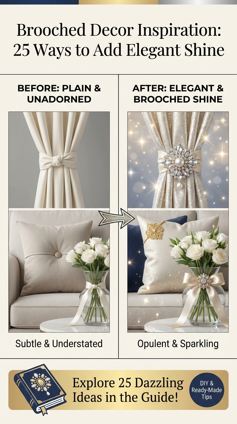 Brooched Decor Inspiration: 25 Ways to Add Elegant Shine - photo 5
