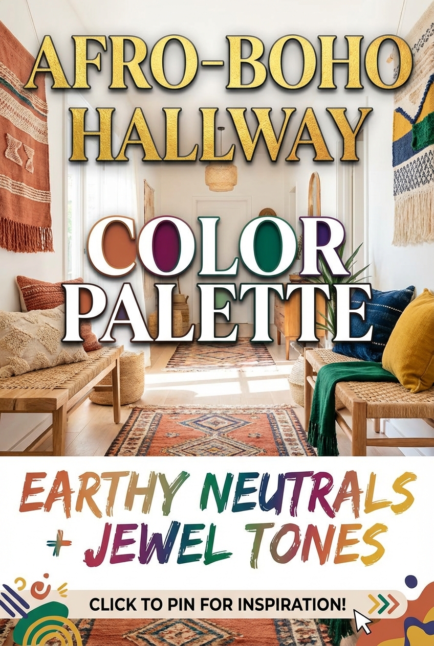 Afro-Boho Hallway Color Palette: Earthy Neutrals + Jewel Tones - photo 2