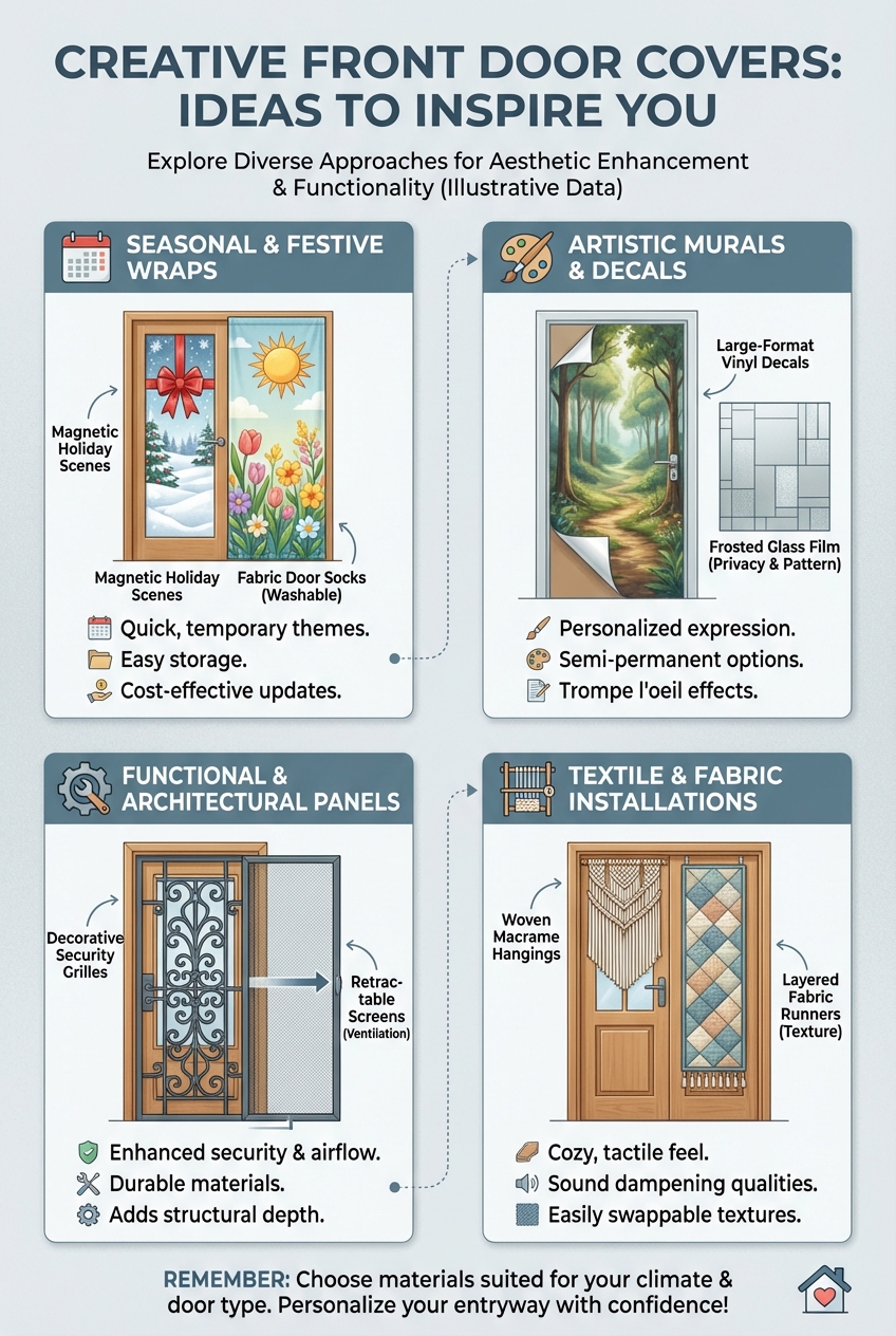 Creative Front Door Covers Ideas to Inspire You - photo 3