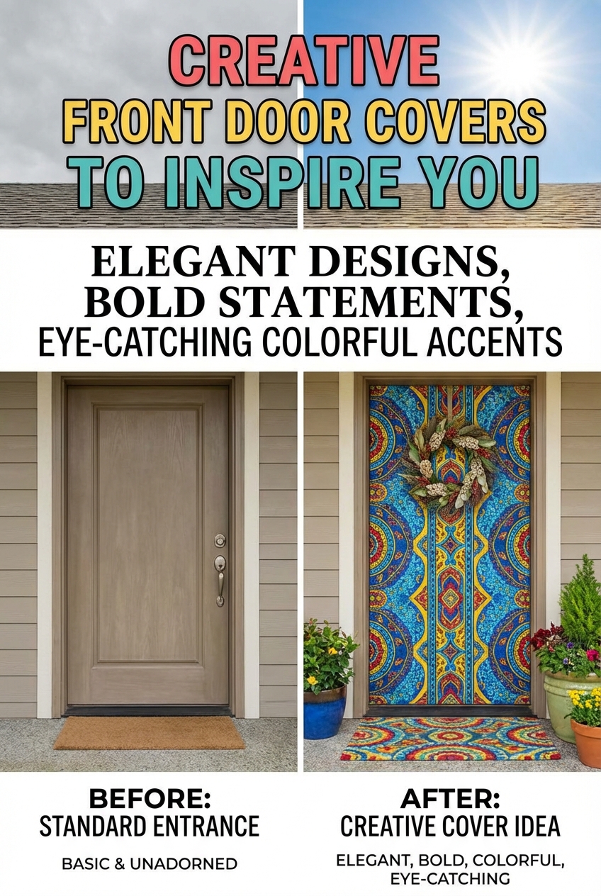 Creative Front Door Covers Ideas to Inspire You - photo 5