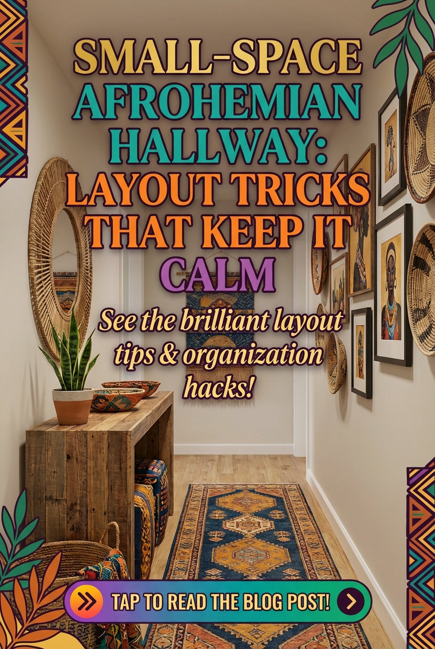 Small-Space Afrohemian Hallway: Layout Tricks That Keep It Calm - photo 2
