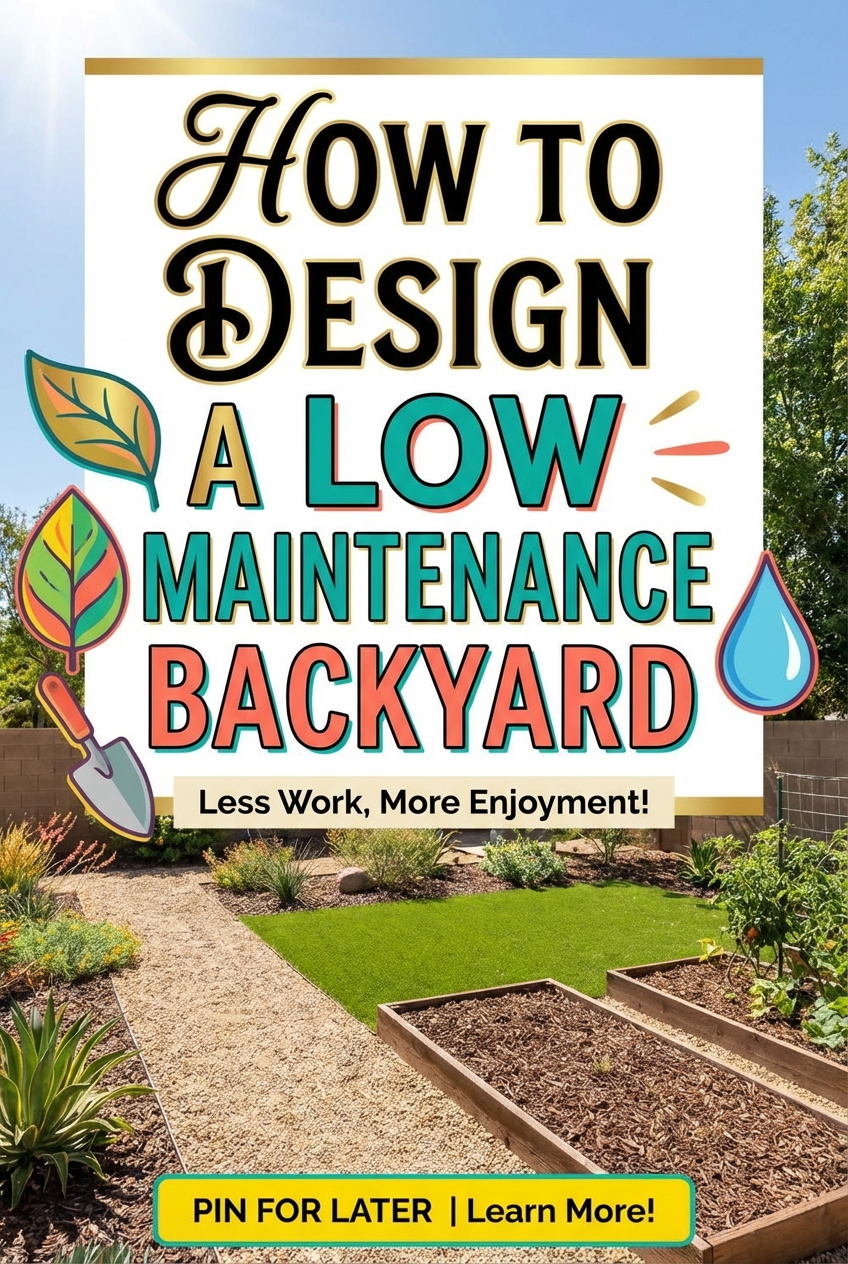 How to Design a Low Maintenance Backyard - photo 2