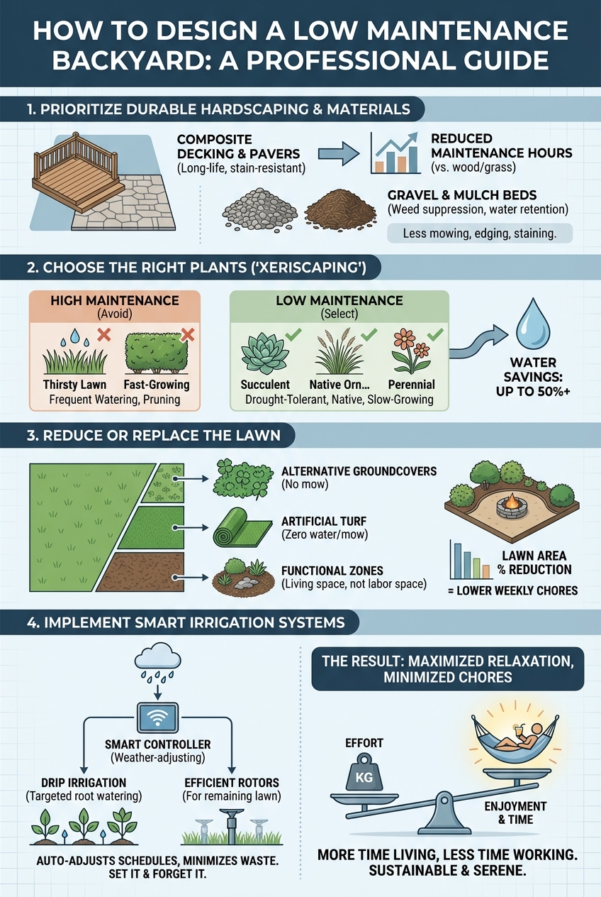 How to Design a Low Maintenance Backyard - photo 3