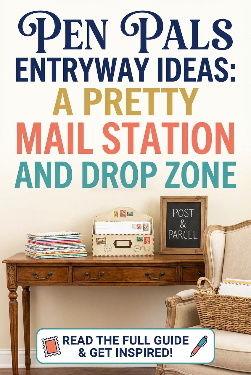 Pen Pals Entryway Ideas: A Pretty Mail Station and Drop Zone - photo 2