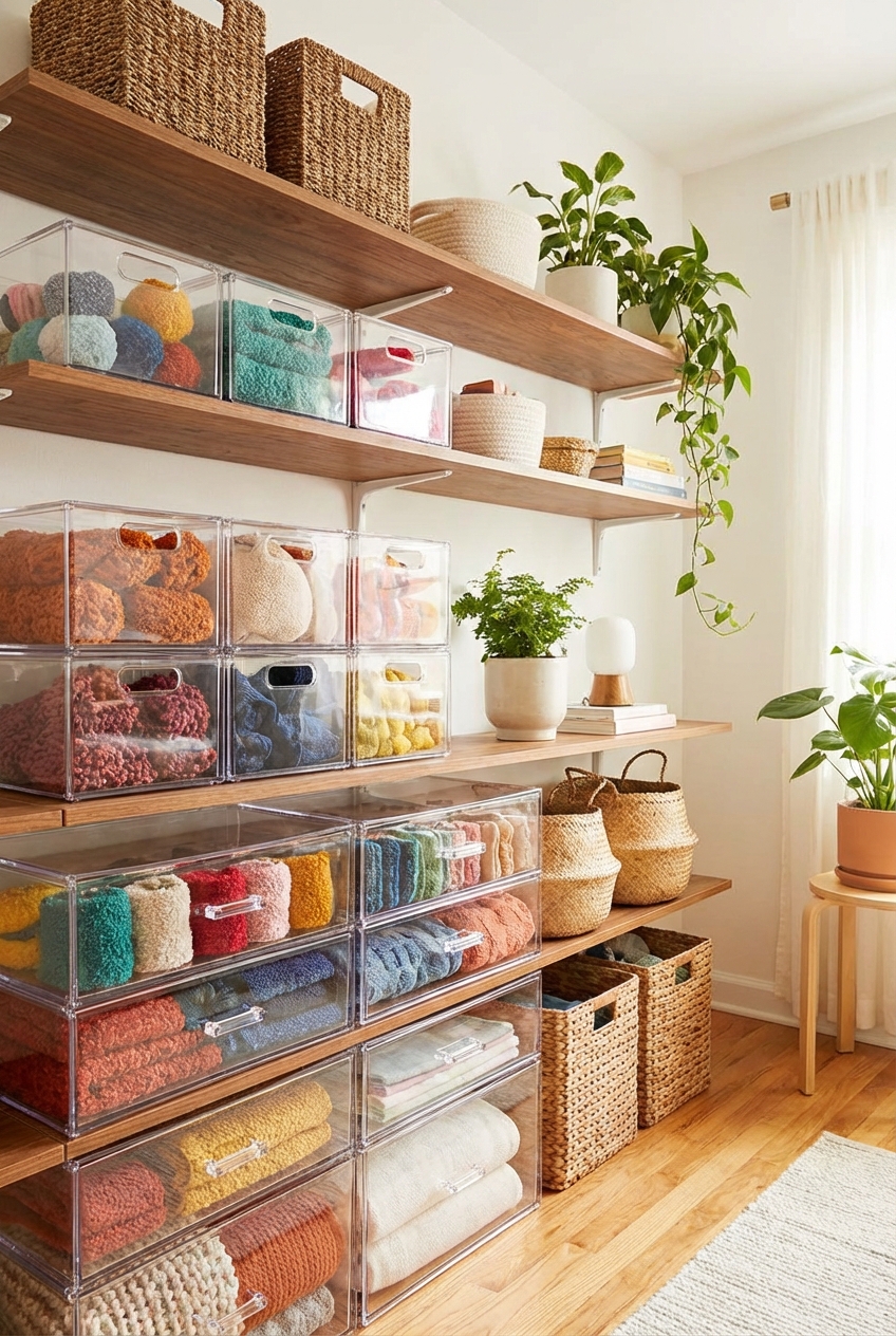 How to Use Clear Acrylic Storage Without Making It Feel Cold